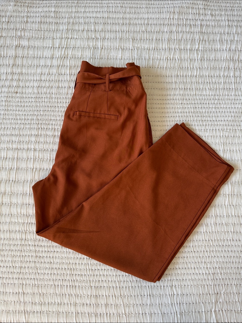 Madewell Women's Trousers in Burnt Orange